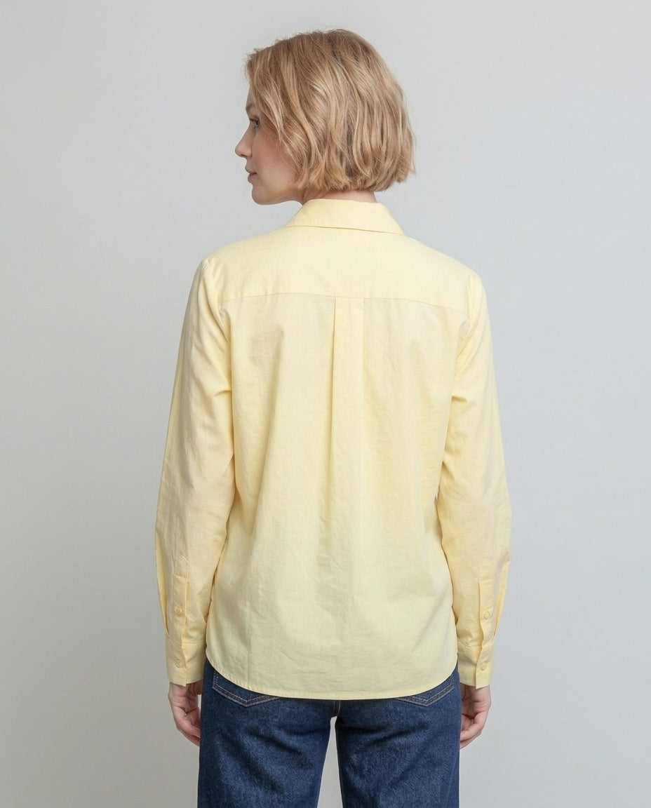 Tidløs Skjorte - pastel gul